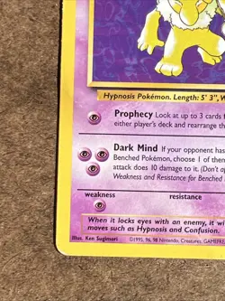Hypno - Fossil Set - 23/62 - Non Holo Foil Rare - Pokemon Card TCG - HP - Image 5
