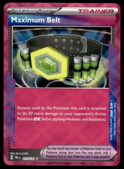 Maximum Belt 117/131 Ace Spec Rare Prismatic Evolutions Pokemon Card - Image 1