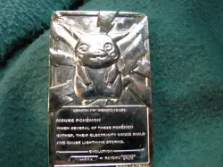 23 Karat Gold Plated POKEMON Card #25 PIKACHU W/ Certificate of Authenticity - Image 2