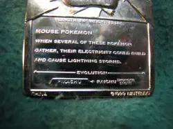 23 Karat Gold Plated POKEMON Card #25 PIKACHU W/ Certificate of Authenticity - Image 3
