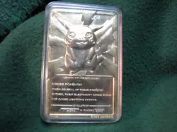 23 Karat Gold Plated POKEMON Card #25 PIKACHU W/ Certificate of Authenticity - Image 4