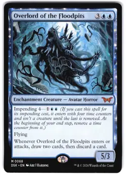 Overlord of the Floodpits M Duskmourn: House of Horror 68 NM MTG Magic - Image 1