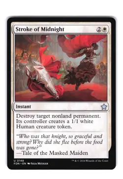4x Stroke of Midnight U Foundations 148 NM MTG Magic - Image 1