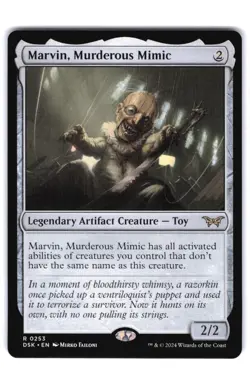 Marvin, Murderous Mimic R Duskmourn: House of Horror 253 NM MTG Magic - Image 1