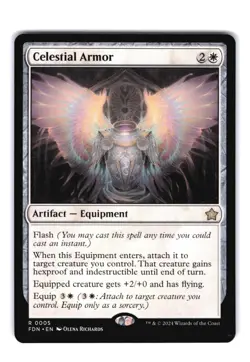 Celestial Armor R Foundations 5 NM MTG Magic - Image 1