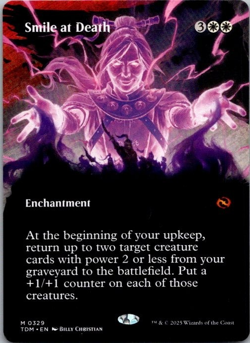 Smile at Death (Borderless) Tarkir: Dragonstorm MTG NM - Image 1