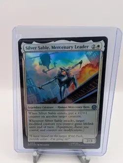 Silver Sable, Mercenary Leader - Magic: The Gathering Spider-Man Foil - Image 1