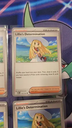 4x Lillie's Determination 119/132 Pokemon TCG: Mega Evolutions Non Holo NM ✨ - Image 3
