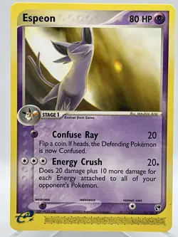 Espeon 16/100 EX Sandstorm Non Holo Rare 2003 Vintage Pokemon TCG Card - Image 1