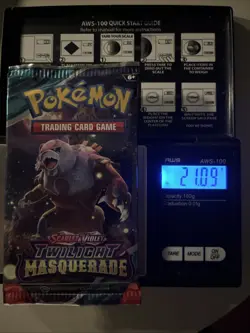 Heavy 21.09g Pokemon Sealed Twilight Masquerade Booster Pack - Image 1