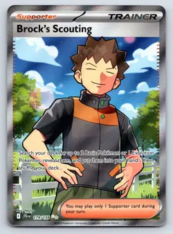 Brock's Scouting Ultra Rare Pokemon SV09: Journey Together 179/159 NM - Image 1