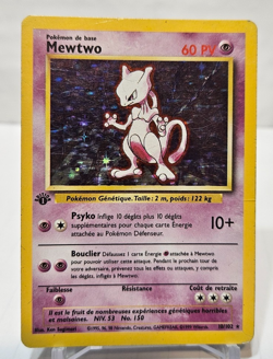 Mewtwo 10/102 Holo Rare 1st Edition Base Set FRENCH Pokemon 7329 - Image 1