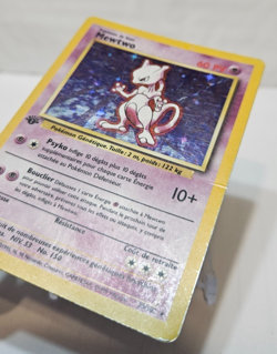 Mewtwo 10/102 Holo Rare 1st Edition Base Set FRENCH Pokemon 7329 - Image 2