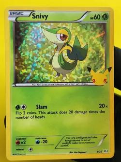 Pokemon SNIVY 5/25 Holo (2021 McDonald's 25th Anniversary Promos) NM/Near Mint - Image 1