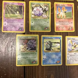 POKEMON TCG GYM HEROES NON-HOLO LOT Misty, Koga, Giovanni, Erika , Blaine - Image 4