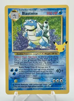 Blastoise 2/102 Holo Celebrations Classic Collection Pokemon NM - Image 1