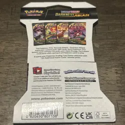 Pokemon TCG Sword & Shield Darkness Ablaze Booster Pack - Grimmsnarl Art - Image 2