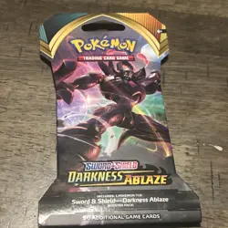 Pokemon TCG Sword & Shield Darkness Ablaze Booster Pack - Grimmsnarl Art - Image 3