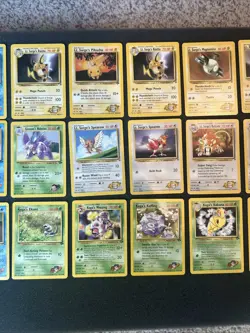 POKEMON TCG GYM HEROES NON-HOLO LOT -30- Lt Surges, Misty, Koga, Giovanni LP+NM - Image 3