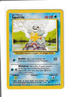 Pokemon TCG - Base Set Unlimited - Squirrel (063/102) - NM - Image 1