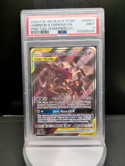2020 Pokemon Umbreon Darkrai Tag Team Psa 9 Sm241 Sun Moon - Image 1