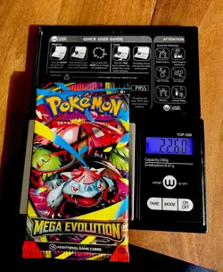 VERY HEAVY Pokemon TCG Mega Evolution - Factory Sealed Booster Pack (22.60g!) - Image 1