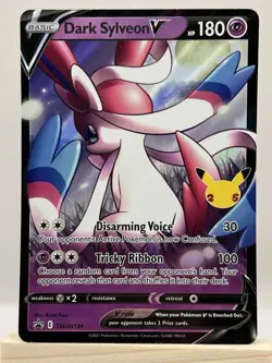 Pokemon TCG Dark Sylveon V SWSH134 SWSH: Sword & Shield Celebrations Holo - NM - Image 1