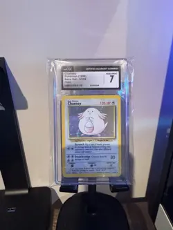 1999 Pokemon Base Set Chansey 3/102 Holo CGC 7 - Image 3