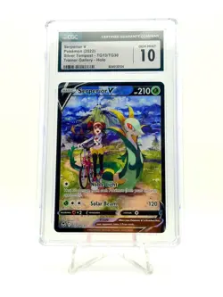 2022 POKEMON SILVER TEMPEST TRAINER GALLERY SERPERIOR V TG13/TG30 CGC 10 - Image 1