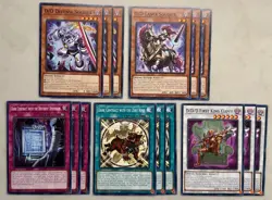 Yugioh! 3x D/D/D First King Clovis + Defence/Lance Soldier + Dark Contracts DOOD - Image 1