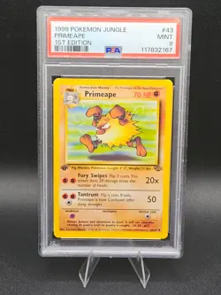 Pokemon Card 43/64 Primeape 1st Edition Jungle English - PSA 9 NEW CERT - Image 1