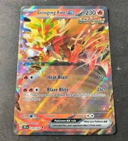 Pokemon Temporal Forces Gouging Fire EX Ultra Rare Card 038/162 NM - Image 1