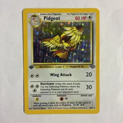 1st edition Pidgeot 8/64 Jungle Holo Rare Card LP Pokemon TCG - Image 1
