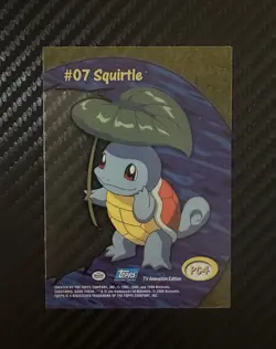 2000 Topps Pokemon Squirtle PC4 TV Animation Clear Card 07 - Image 2