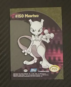 2000 Topps Pokemon #150 Mewtwo PC5 Animation Clear Chase Card - Image 2