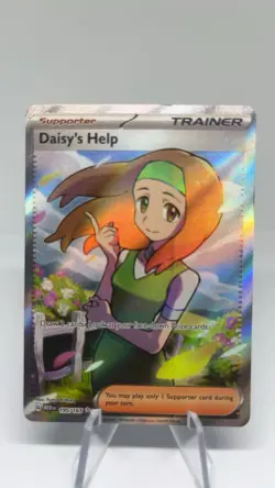 Pokemon TCG Daisy's Help Scarlet & Violet Trainer Holo Ultra Rare Card 195/165 - Image 1