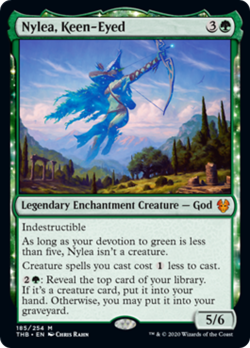 Nylea, Keen-Eyed FOIL Theros Beyond Death NM Green Mythic Rare MTG CARD ABUGames - Image 1