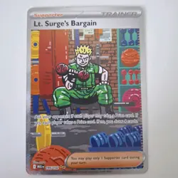 Lt. Surge's Bargain SIR Mega Evolution Card 185/132 Pokemon TCG - Image 1