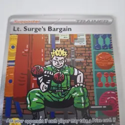 Lt. Surge's Bargain SIR Mega Evolution Card 185/132 Pokemon TCG - Image 2