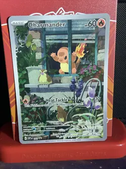 Pokemon TCG Charmander 044 Scarlet & Violet Obsidian Flames Promo Card Holo - Image 1