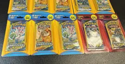 Pokemon DG Mini Blisters Lot - Sun & Moon Unbroken Bonds 3 Cards Per Pack x25 OP - Image 5