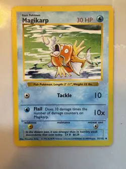 Magikarp - Base Set - 35/102 - Uncommon Shadowless - LP - Pokemon Card - WoTC - Image 1