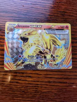 MP - Arcanine BREAK XY180 Full Art Black Star Promo Pokemon TCG Card - Image 1