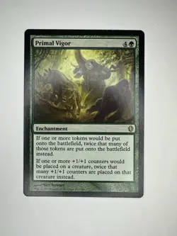 Primal Vigor C13 Commander 2013 MTG Rare Enchantment NM Magic: The Gathering - Image 1