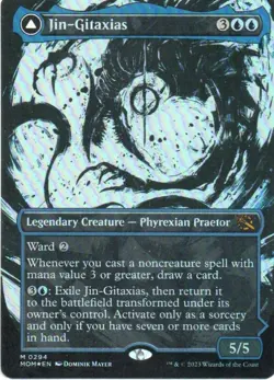 MTG: March of the Machine: Foil Showcase Jin-Gitaxias: Lightly Played Condition - Image 1