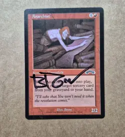 UNPLAYED SIGNED Anarchist - Exodus - Magic MTG NM BROM DARK SUN EDH CUBE - Image 1