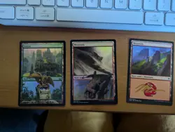 Around 60 Full Art/Cool Art MTG Basic Lands - Image 2