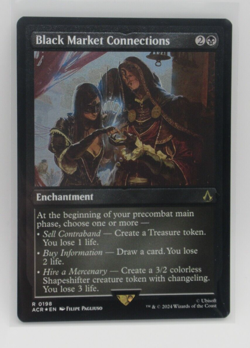 Assassin's Creed MTG Magic Black Market Connections Etched Foil Rare 0198 ACR - Image 1