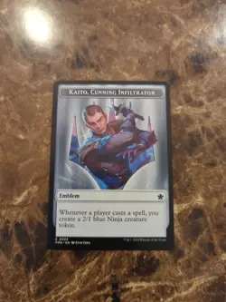 Ninja (0012) / Kaito, Cunning Infiltrator (0024) Token Foundations NM MTG - Image 1