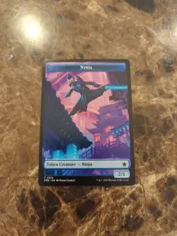 Ninja (0012) / Kaito, Cunning Infiltrator (0024) Token Foundations NM MTG - Image 2